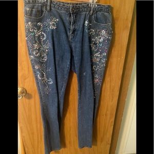 Cache embellished jeans